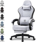 GTPLAYER Gaming Chair, Computer Office Chair with Pocket Spring Cushion, Linkage Armrests and Footrest, High Back Ergonomic Computer Chair with Lumbar Support Task Chair with Footrest by GTPLAYER