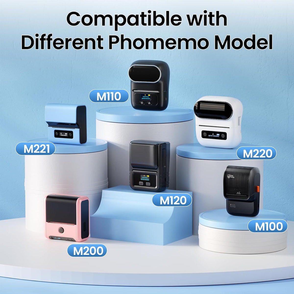 [3x320 pcs] Phomemo Original Labels M110, 1.18'' x 0.79''(30 x 20mm) - Image 3