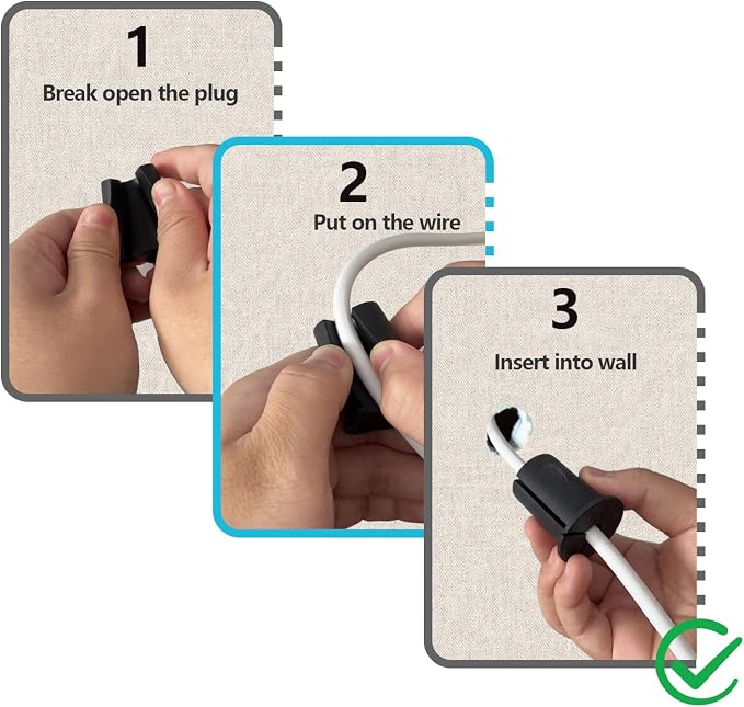 Starlink cable routing kit,starlink ethernet adapter,4pcs star link wall bushing grommets accessories for cable wall pass through with 1" spade drill bit 40pcs wall wire clips - Image 4