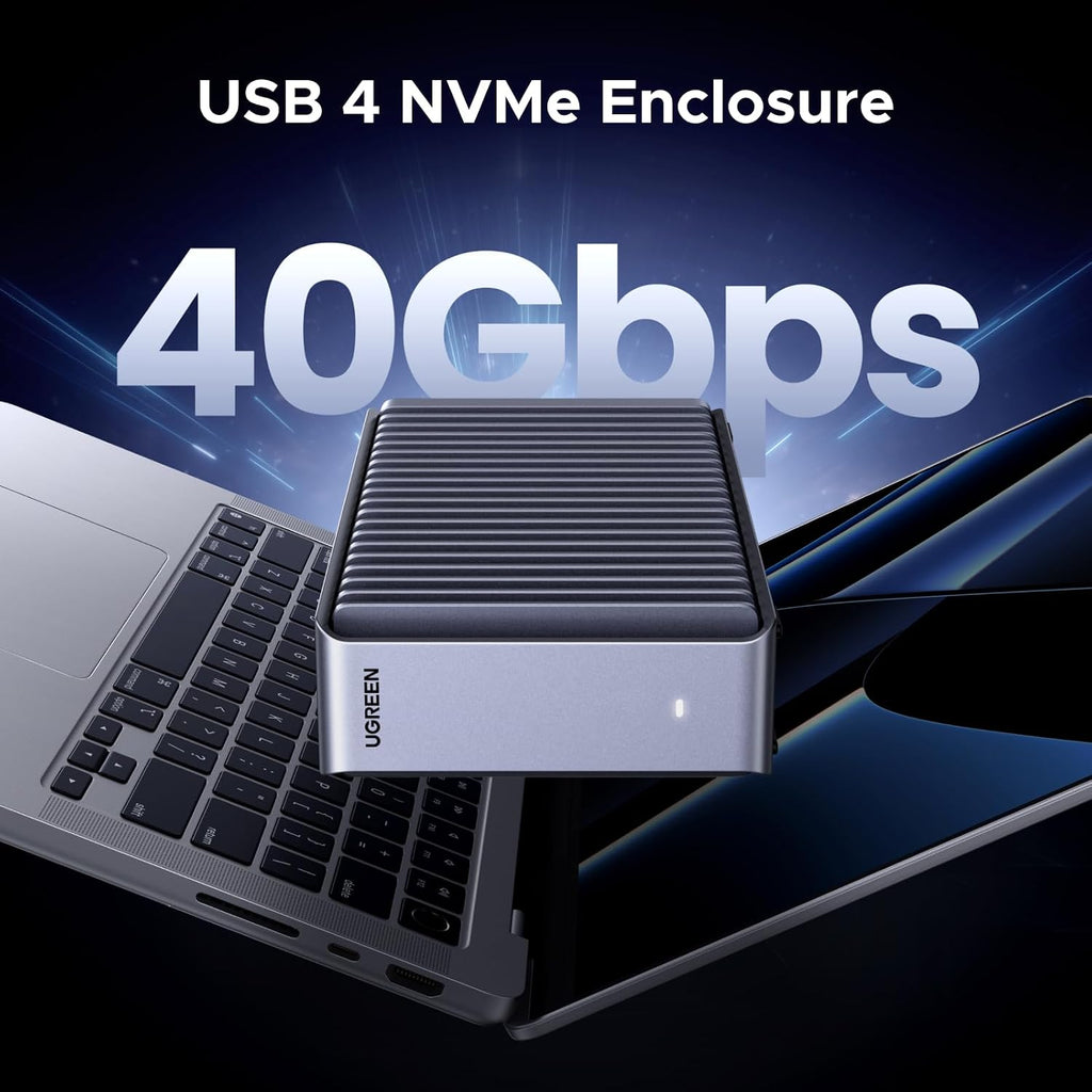 UGREEN 40Gbps M.2 NVMe Enclosure (SSD Not Included) - Image 2