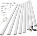 Yecaye TV Cord Hider, 125in Cord Cover, W1.18in H0.6in, White | Large Cable Hider, Wire Covers for 4 Cords, Cable Raceway Wire Hiders for TV on Wall, Cable Cover Cord Concealer by Yecaye