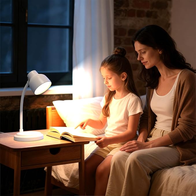 LED Desk Lamp with 96 LEDs,High lumens Table lamp | Desk Lamp for Office Home,4 Brightness Dimmable Flexible Table Lamp,Reading Light for Bedside, Office, and Study Desk Use - Image 3