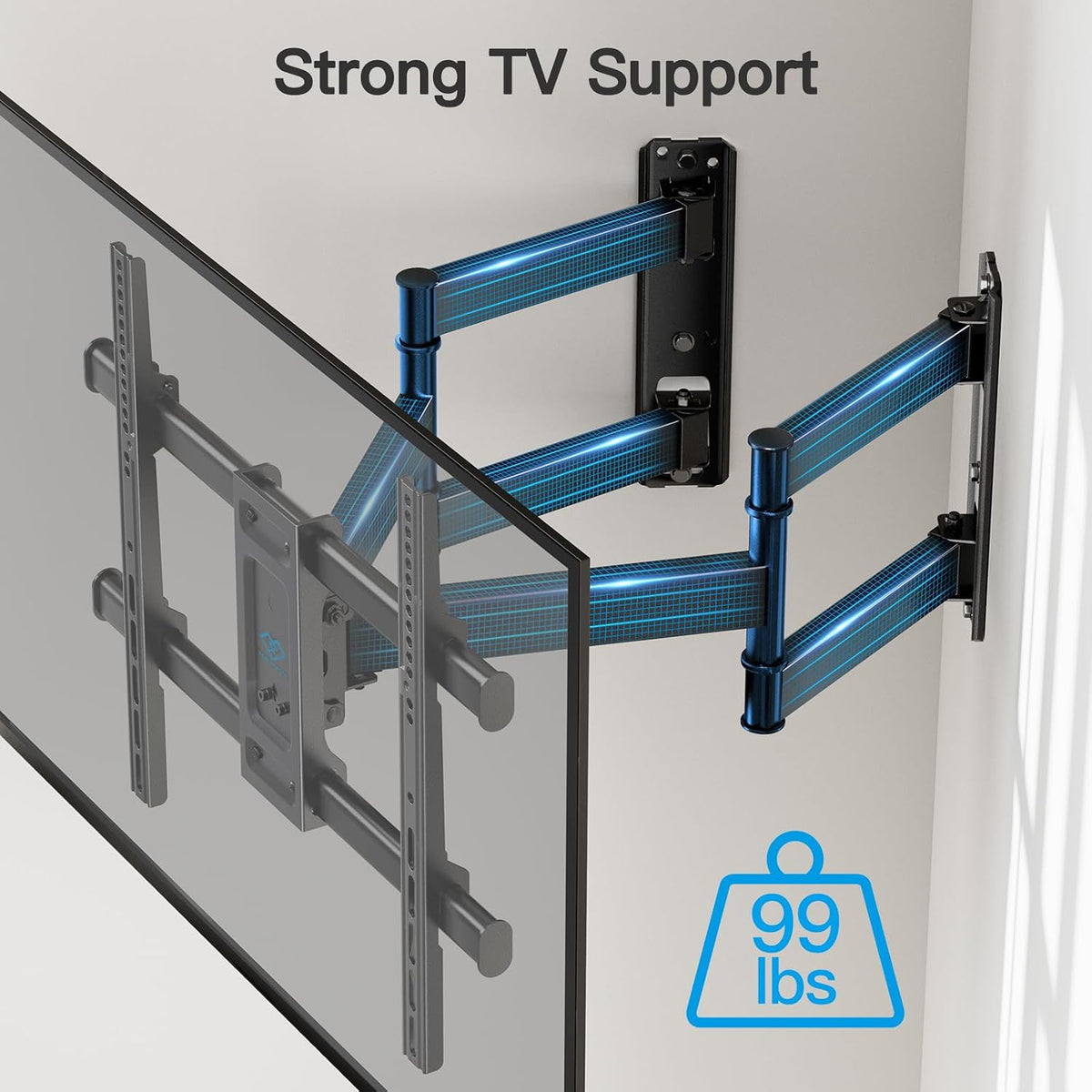 PERLESMITH Corner TV Wall Mount for 26–60 inch TVs up to 99 lbs - Image 3