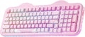 YUNZII C98 Cute Wireless Mechanical Keyboard(Pink Mao, Milk Switch) | Cake Keyboard,99 Keys with Number Pad, MAO Keycaps, BT5.0/2.4G/USB-C,Hot Swap, Gasket Mount, Custom RGB Backlight for Win/Mac by YUNZIIMECHANICALKEYBOARD