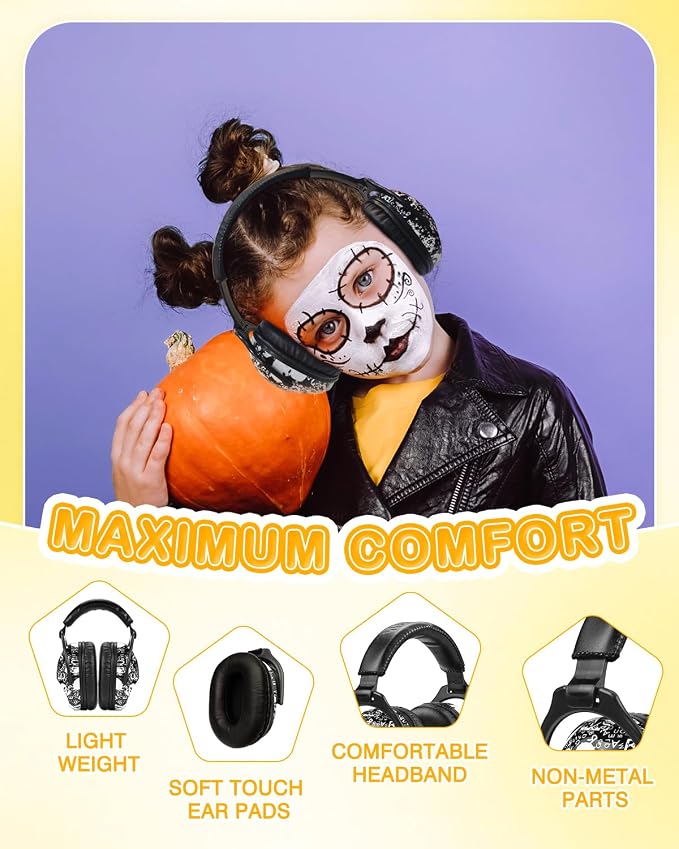 ZOHAN EM030 Kids Ear Protection, Noise Cancelling Headphones Ear Muffs for Autism Sensory, Safety Noise Reduction Hearing Protection for Monster Truck/Concerts/Fireworks/Air Shows - Image 5