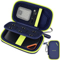 Hard Case Compatible with SanDisk Extreme PRO/for SanDisk 500GB 1TB 2TB 4TB Portable External SSD. Carrying Travel Holder for Crucial X8 External Solid State Drive (Navy Blue with SD Card Pocket) by GWCASE