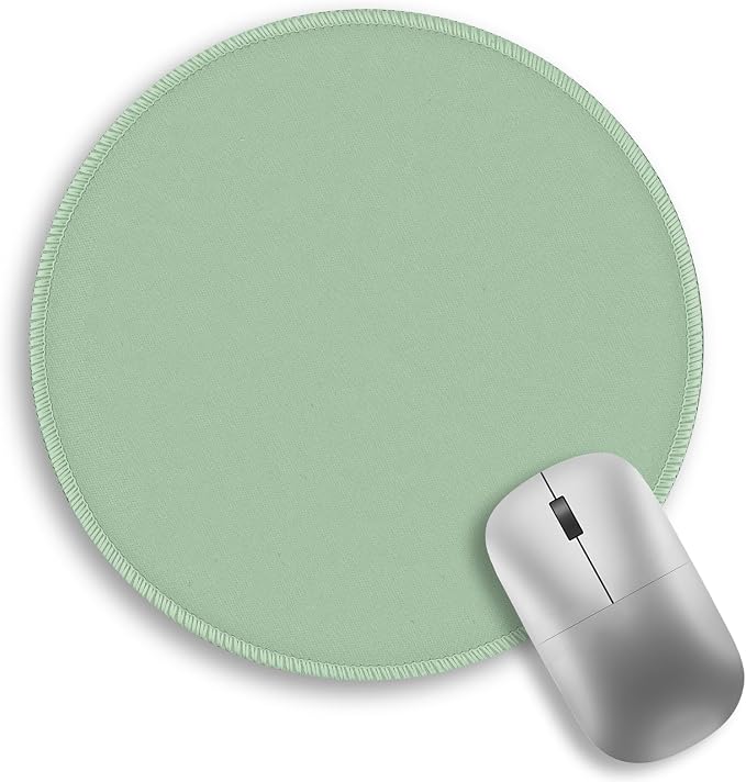 Funny Work Mouse Pad, Small Round Mousepad for Desk, Laptop | Mini Travel Wireless Mice Pad for Computer, Office Accessories, Coworker Gifts, 8.6 x 8.6 inch by Lebrocoli