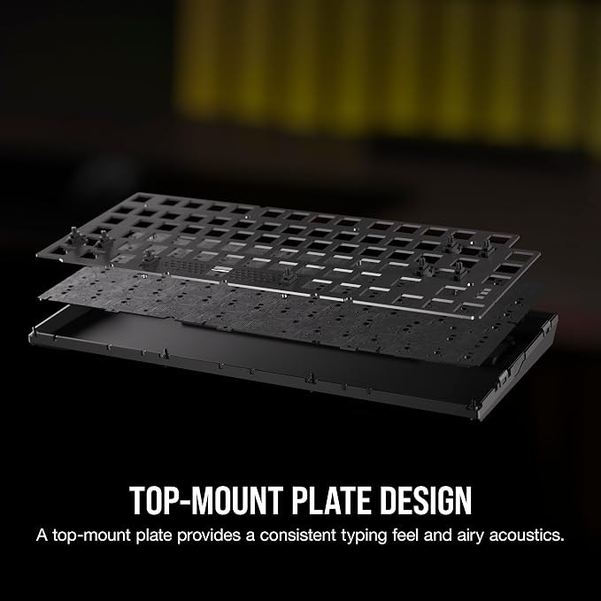 Corsair K65 Plus Wireless 75% RGB Mechanical Gaming Keyboard – Pre-Lubricated MLX Red Linear Switches – PBT Dye-Sub Keycaps – PC, Mac, PS5, PS4, Xbox, iPad – QWERTY NA – Black/Gray - Image 12