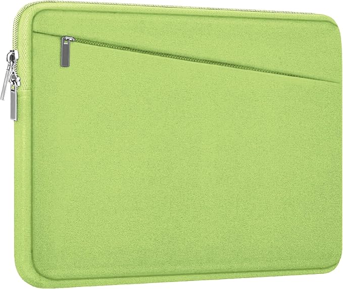 Laptop Case 15.6 inch, Slim Computer Carrying Bag Protective Cover Briefcase with Front Pocket, Durable Laptop Cover for 15-16 Inch HP, Dell, Lenovo, Asus, Notebook, Light Green by AREYLO
