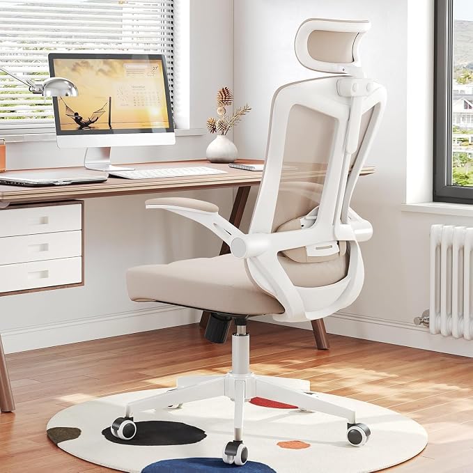 Ergonomic Office Desk Chair High Back Mesh Computer Chair Adjustable Chair | 360° Swivel Adjustable Lumbar Support & Flip-Up Armrests capacity 300 lbs capacity by SICHYAGE