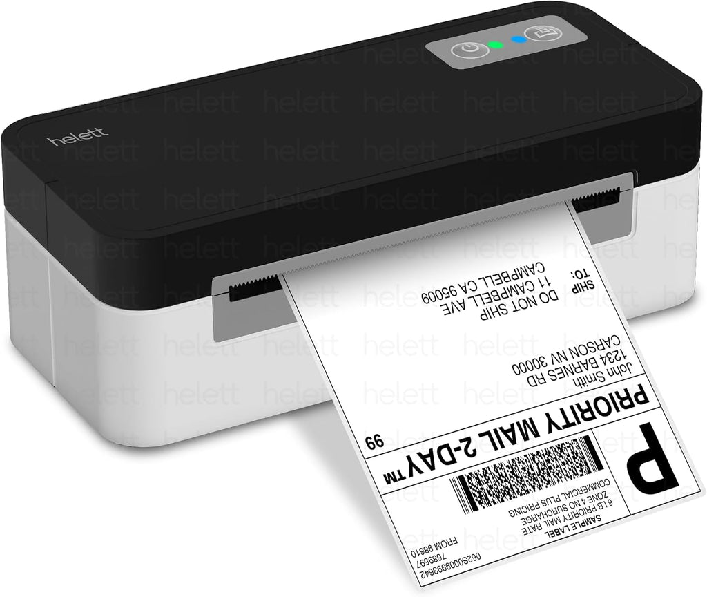 RapidLabel Lite Thermal Shipping Label Printer | 4x6 Label Printer for Shipping Packages | Small Business|USB Direct Thermal Barcode Label Maker|203 DPI|Windows, Mac, Linux Compatible|White by helett