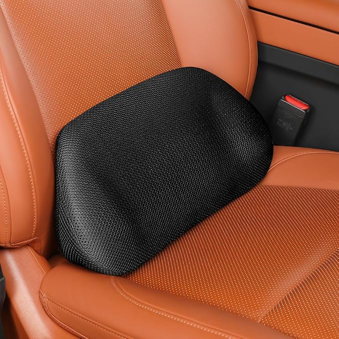 Aerovia Oegive 1P Car Lumbar Support with Ergonomic Structure, Suitable for Office Chairs, Gaming Chairs and Car Seats, Memory Foam Material with Breathable Mesh Fabric, Long-Lasting Lumbar Support by Aerovia