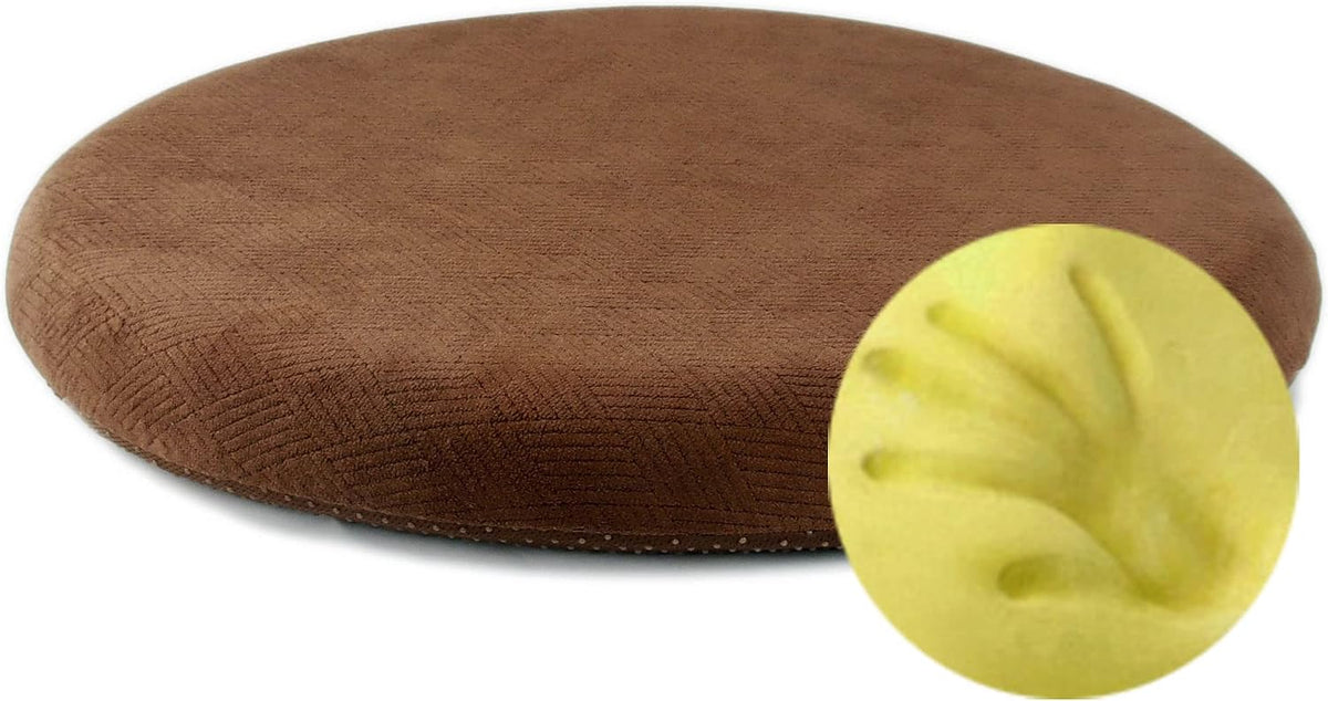 Sigmat Memory Foam Seat Cushion Anti-Slip Soft Round Stool Cushion Chair Pad 13 Inch Coffee by Sigmat