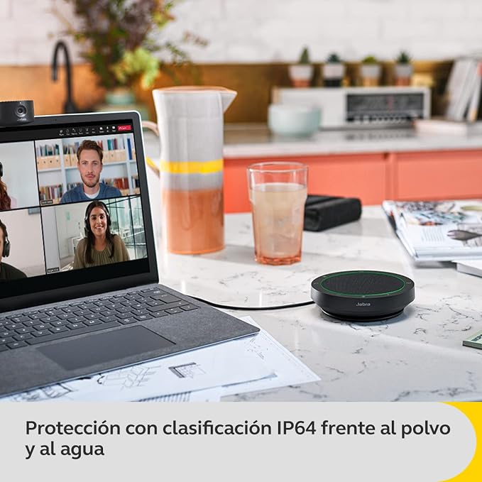Jabra Speak2 40 Portable Speakerphone with 4 Noise-cancelling Mics, Full-range 50mm Speaker, Wideband Audio and USB A and USB C connections - MS Teams Certified, Works with Other Platforms - Dark Grey - Image 10