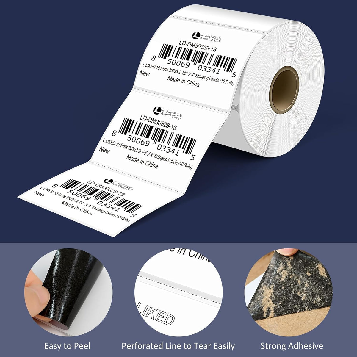 LLIKED 700 Thermal Shipping Labels 3"x2", Strong Adhesive Labels - Image 4