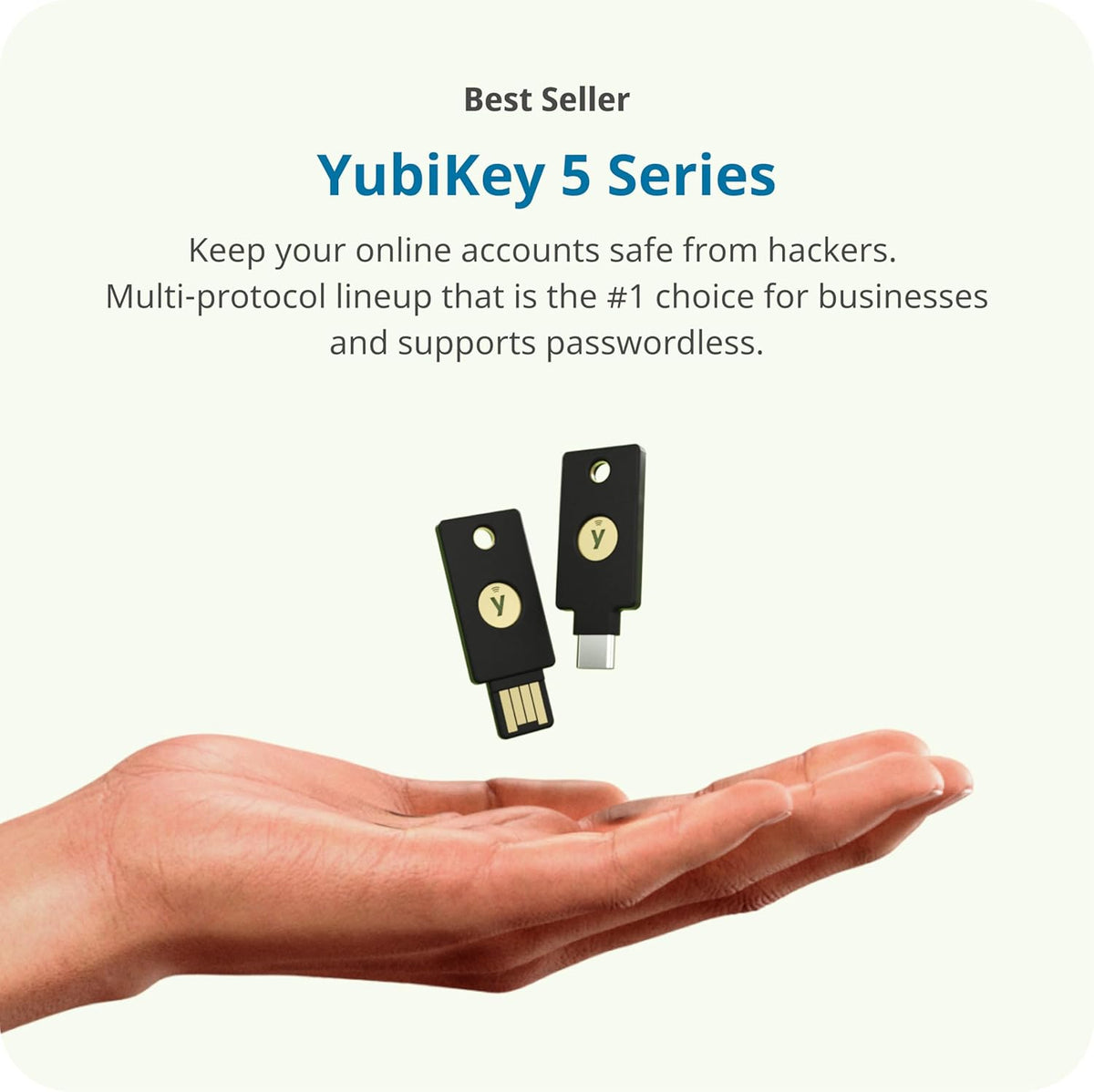 Yubico - YubiKey 5 Nano A - Multi-Factor authentication (MFA) Security Key and passkey, Connect via USB, FIDO Certified - Protect Your Online Accounts (Nano USB-A) - Image 3