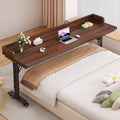 70.8" Overbed Table with Wheels for Full Beds, Height Adjustable by Quvex