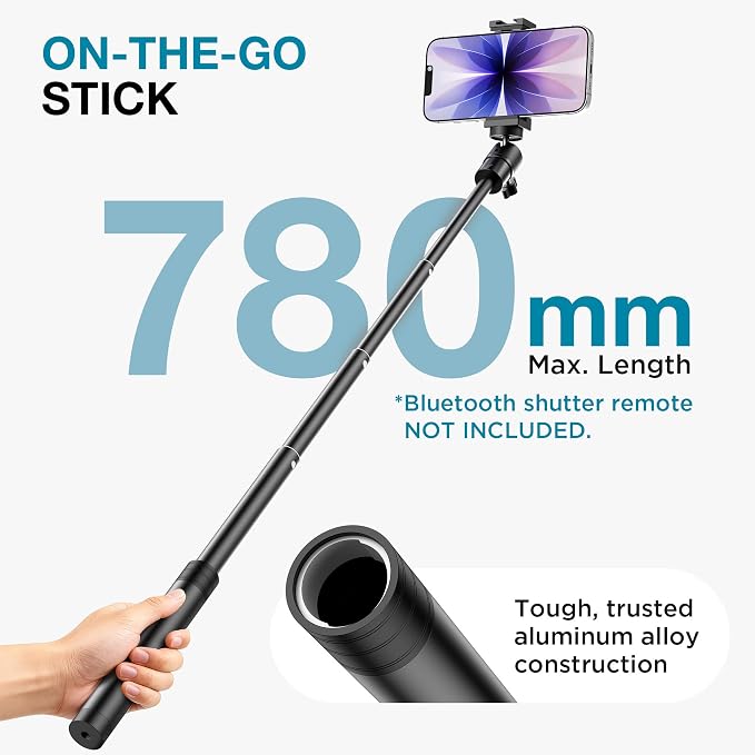 InnoGear Webcam Stand, Telescopic Mount Vlogging Stick with Phone Holder | for Logitech Webcam C922 C930e C920S C920 C615 C960 C920x BRIO 4K NexiGo N60 Eye-Level Framing, Rock-Solid Stability - Image 3