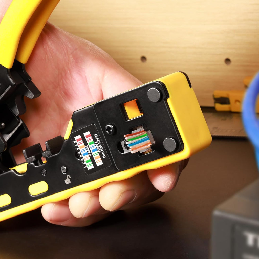 RJ45 Crimp Tool Kit Pass Through Ethernet Crimping Tool - Image 5