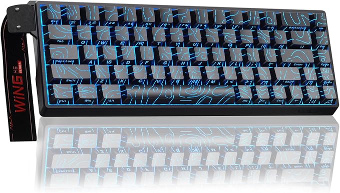 AULA WIN68 HE Mechanical Gaming Keyboard 60%, Hall Effect Magnetic Switch, Fast Trigger Mode Adjustable Actuation, 8000Hz Polling Rate, RGB Backlit, Small Wired Keyboard for Laptop/PC Gamer by AULA