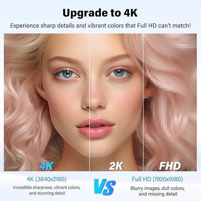 Innoview 23.8” 4K Large Portable Monitor, UHD (3840*2160) 100%sRGB IPS Speakers USB-C HDMI Work Home Second Monitor W/180°Adjustable Stand for Laptop, Desktop, Macbook, Phones, Tablet, PS5/4, Switch - Image 2