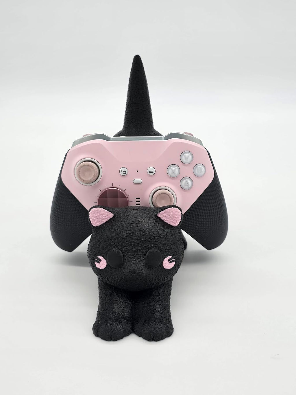 Cat Gaming Controller Holder Stand Compatible with PS4/PS5/Xbox/Switch Pro/iPhone/Android | Controller Stand Perfect for Gamer Gifts (Black) - Image 2