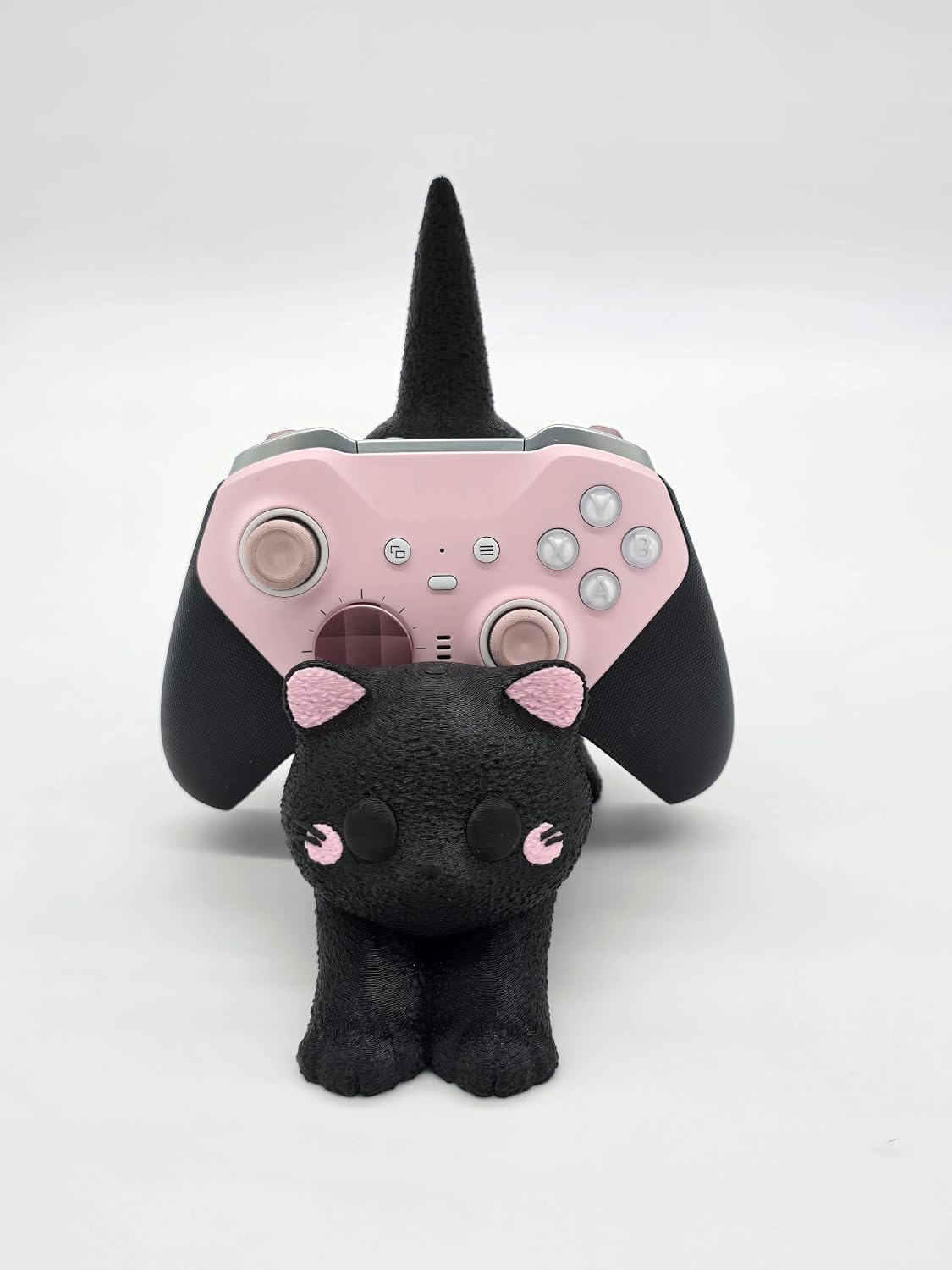 Cat Gaming Controller Holder Stand Compatible with PS4/PS5/Xbox/Switch Pro/iPhone/Android | Controller Stand Perfect for Gamer Gifts (Black) - Image 2