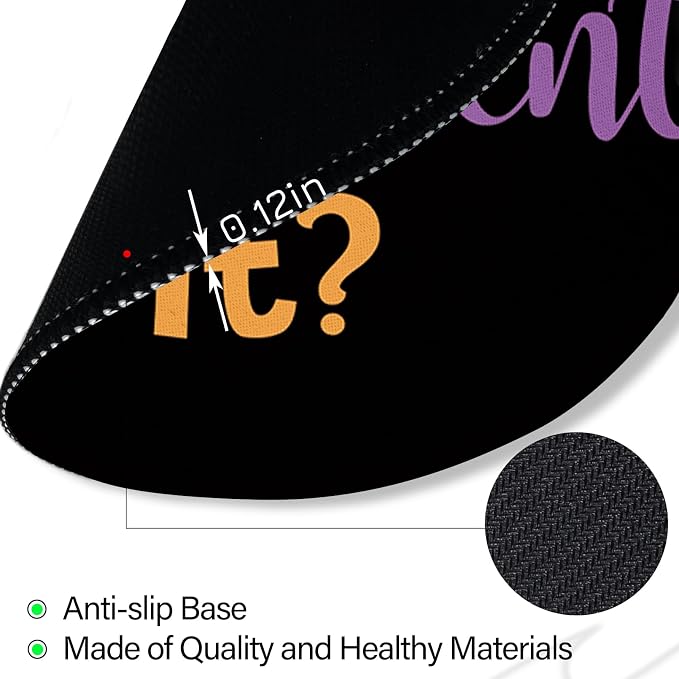Funny Small Mouse Pad, But Did You Document It, Work Mousepad | Mini Travel Wireless Mice Pad for Computer, Office Accessories, Coworker Gifts, 8.6 x 8.6 inch - Image 6