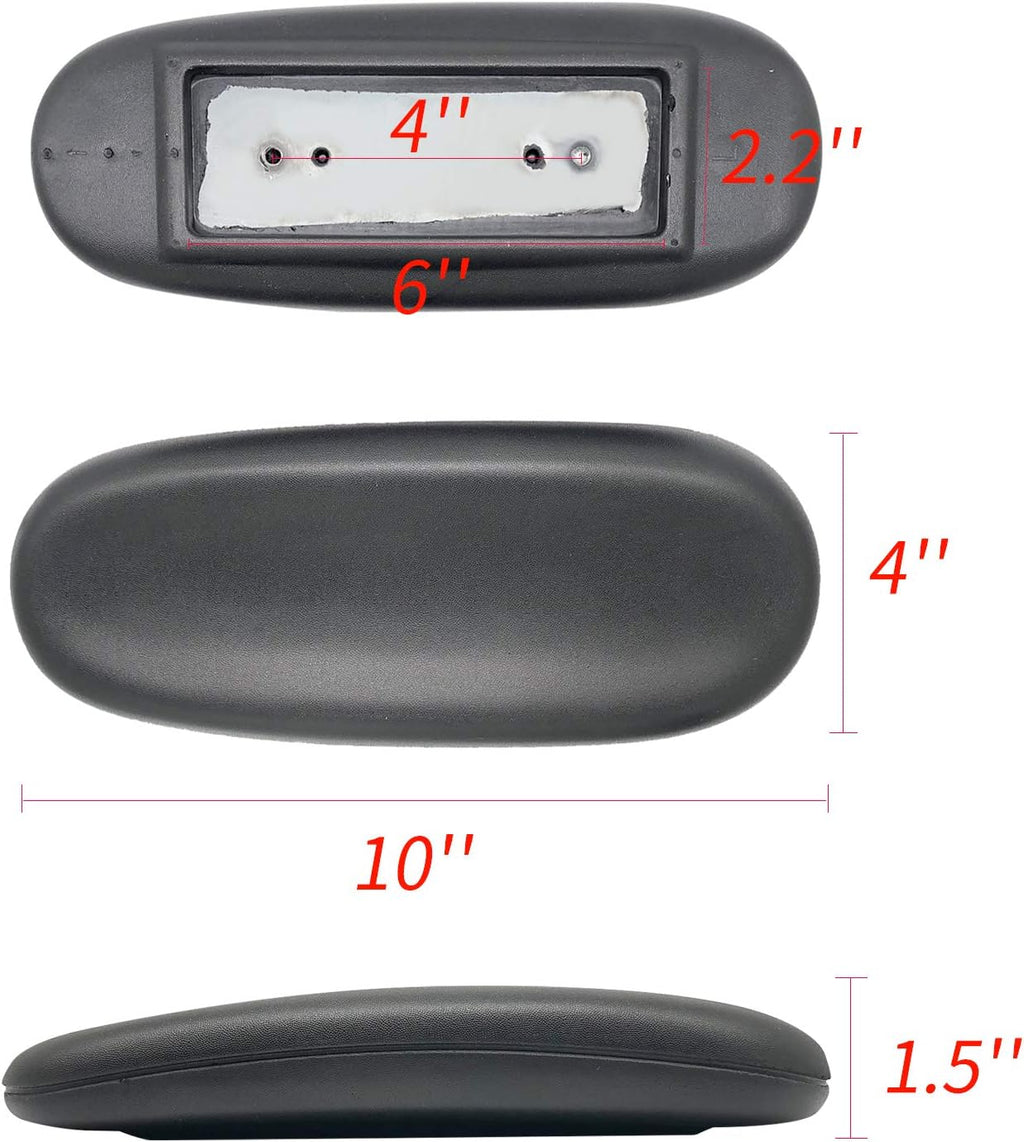 Universal Office Chair Arm Rest Replacement Pads -Ergonomic Arm Pads with 4" Mounting Hole Distance, Soft PU Surface & Durable Steel Inserts – Fits Most Office & Gaming Chairs (Set of 2) - Image 8