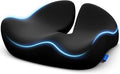Pioneering Seat Cushion for Pressure Relief, Ergonomic Office Chair Cushion for Sciatica, Back, Hemorrhoids & Tailbone Pain Relief, High-Density Memory Foam Car Seat Cushion with Anti-Slip Base by ZIKEE