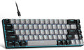 MageGee Portable 60% Mechanical Gaming Keyboard, MK-Box LED Backlit Compact 68 Keys Mini Wired Office Keyboard with Blue Switch for Windows Laptop PC Mac - Grey/Black by MageGee