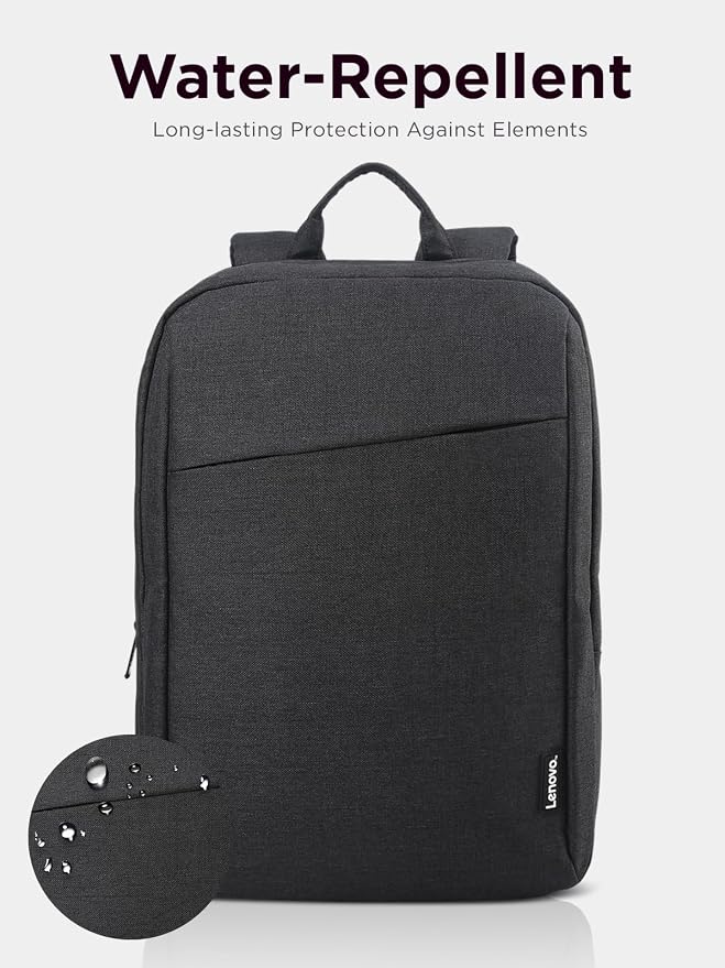 Lenovo Laptop Backpack B210, 15.6-Inch Laptop/Tablet, Durable, Water-Repellent, Lightweight, Clean Design, Sleek for Travel, Business Casual or College, GX40Q17225, Black - Image 6