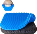 EVEME Large Gel Seat Cushion for Long Sitting with Non-Slip Cover - 18 x 17 Inches, Soft & Breathable, for Chair, Car, Office, Desk Chair, Wheelchair by Unknown