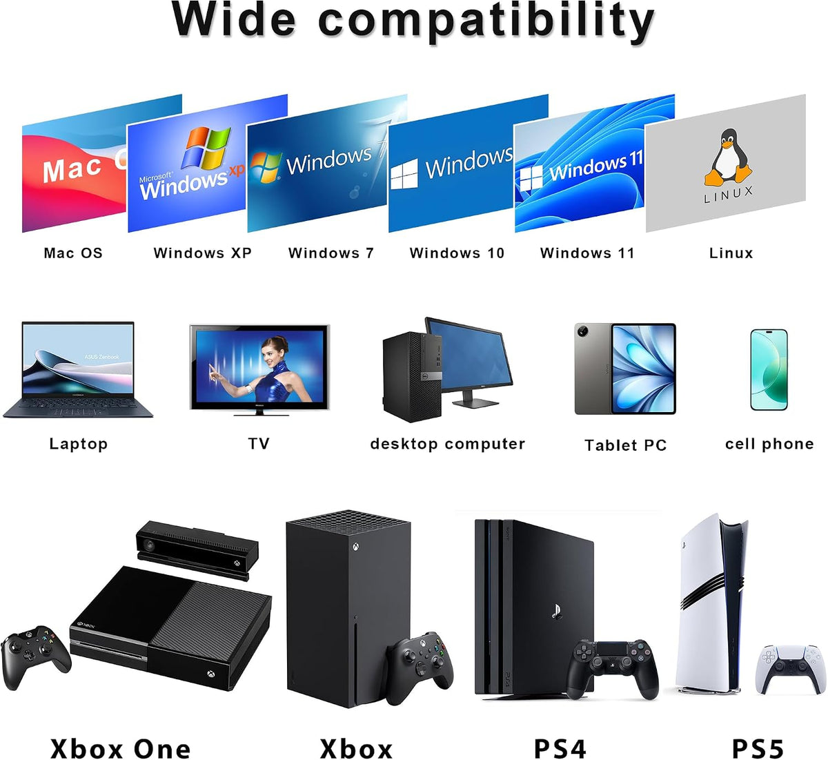500GB External Hard Drive,Compact Portable Hard,USB 3.0/USB C - Image 3