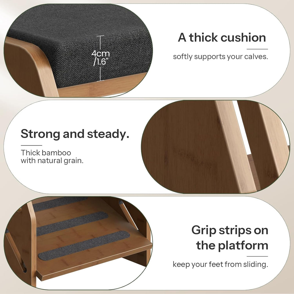 Adjustable Foot Rest Under Desk with Cushion and Non-Slip Design - Image 6
