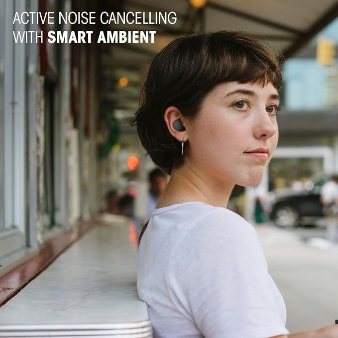 JBL Vibe Buds 2 - True Wireless Noise Cancelling Earbuds with JBL Pure Bass Sound & Smart Ambient Technology, 4mics for Crisp, Clear Calls, up to 40Hrs of Playback, IP54 Dust & Water Resistant (Blue) - Image 6
