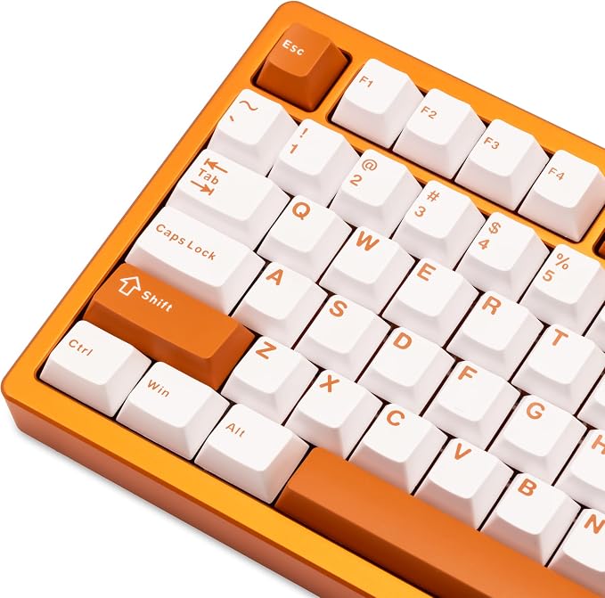 KEEBMONKEY WOBKEY Rainy 75 Aluminum HMX/JWK Switches Mechanical Keyboard with Superior Acoustics, Wired, BT, 2.4G Wireless Connectivity (Pro Orange(Stainless Steel Weight)) - Image 3
