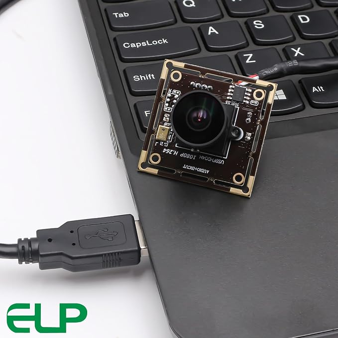 ELP H.264 1080P USB Camera Module with Microphone Wide Angle Fisheye Webcam | 170degree FHD PC Camera for Computer, UVC USB2.0 Lightburn Camera for Laser, Home Security, Embedded Machine Vision, Robotics - Image 3