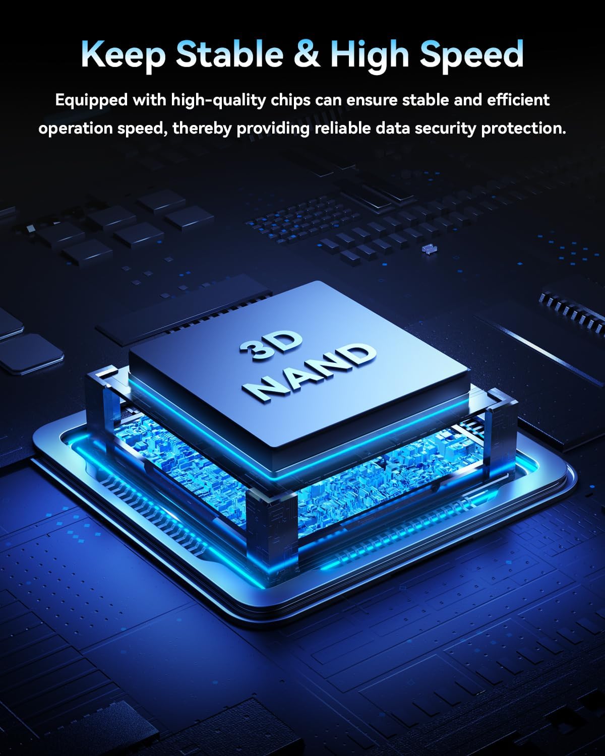 120GB External Portable SSD Solid State Drive USB 3.1 Gen 2 Up to 500MB/s High-Speed Solid State Drive for Phone, Windows, Android, PC and More - Image 4