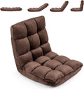 COSTWAY Floor Chair, Folding Floor Gaming Chair with Back Support by COSTWAY