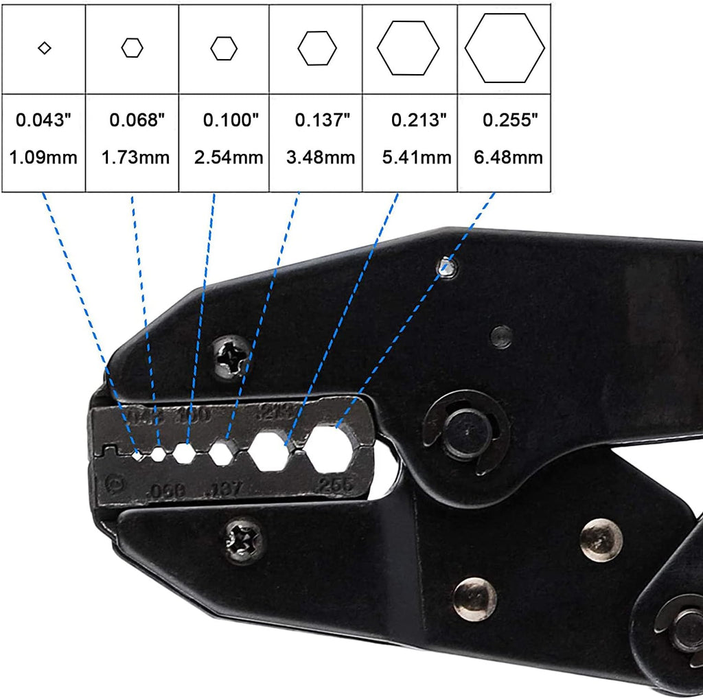 1Set BNC Crimp Tool, Rotary Coaxial Cable Stripper for RG58 with 10pcs BNC Plug Crimp Connector Set - Image 2