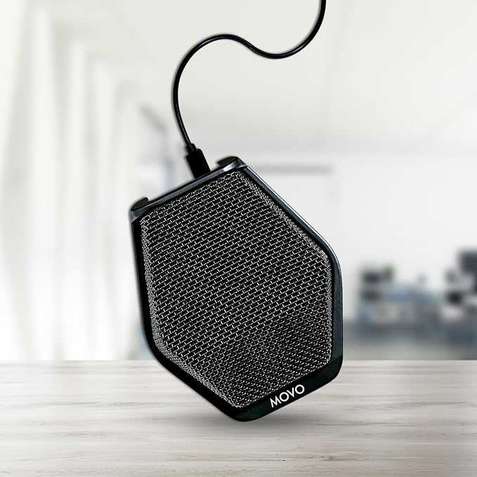 Movo MC1000 Conference USB Microphone for Computer Desktop and Laptop with 180° / 20' Long Pick up Range Compatible with Windows and Mac for Dictation, Recording, YouTube, Conference Call, Skype - Image 8