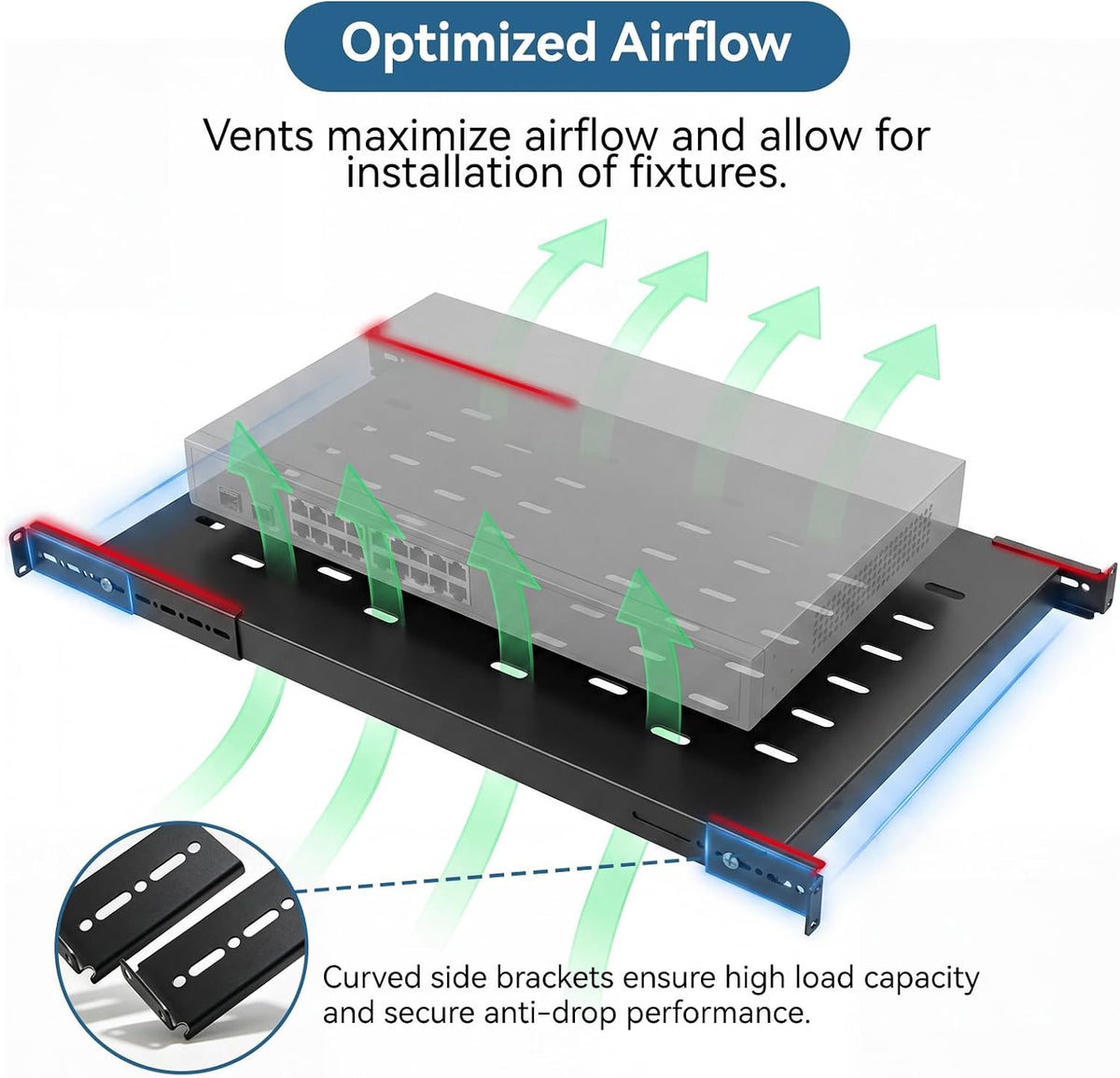 Adjustable 1U Server Rack 700 Millimetres Long,445 Millimetres Wide - Image 5