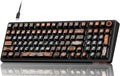RK ROYAL KLUDGE R98 Pro Wired Mechanical Keyboard, RGB PC Gaming Keyboard with Number Pad and Volume Knob, dye Sublimation DSA Profile Pudding Keycaps, for Win/Mac, Hot Swappable Linear Cream Switch by RKROYALKLUDGE