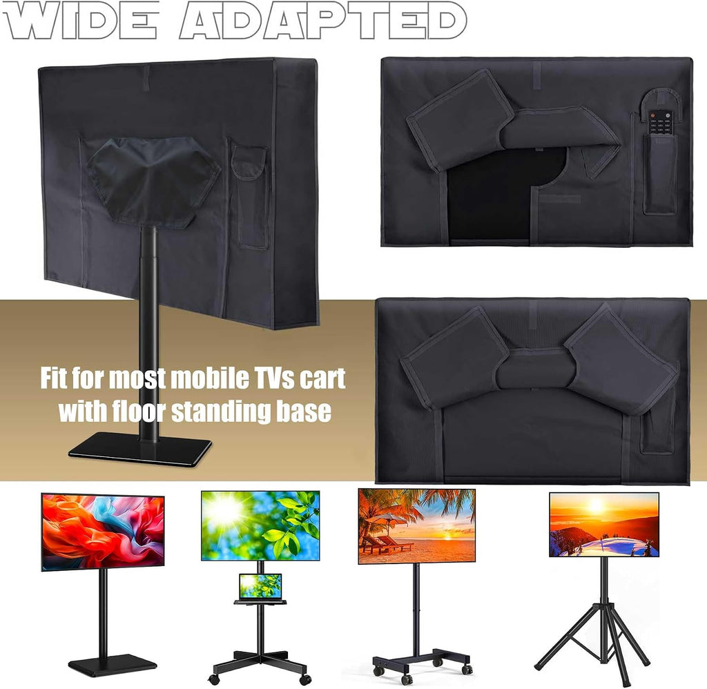 IC ICLOVER 60-65 inch Mobile TV Stand Cover, Floor Stand Outdoor TV Cover - Image 6