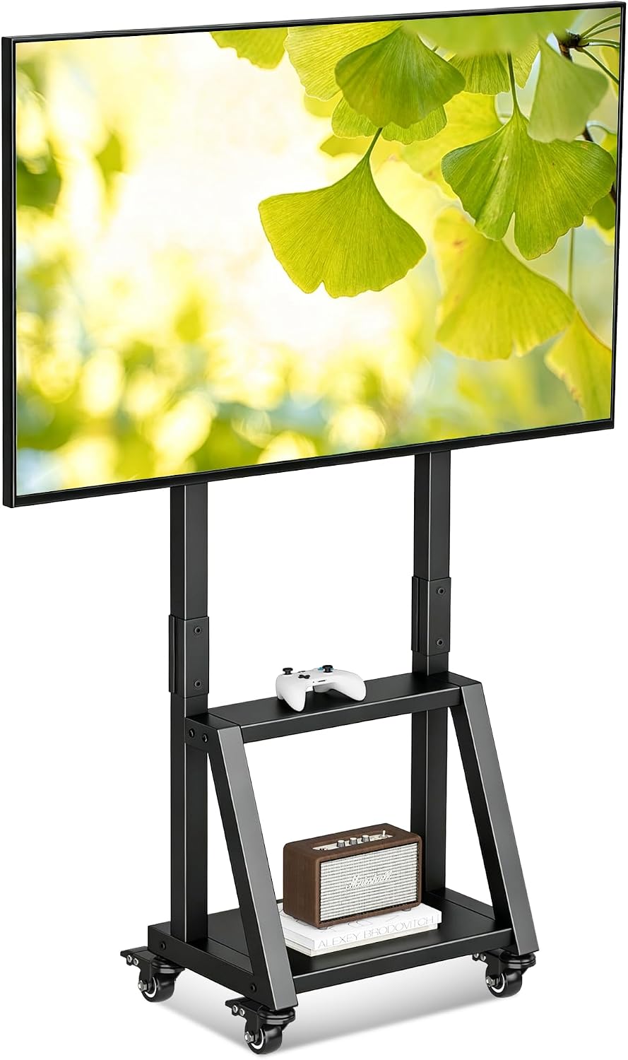 Heavy Duty TV Carts on Wheels for 23-50" TVs Rolling Floor Stand by XINLEI