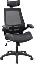 BOLISS Leather 400lbs Office Chair High-Back with Extra-Thick Cushion | Ergonomic Desk Chair High-Density Molded Foam Seat, Adjustable Headrest, 90° Flip-Up Arms, and Rocking Tilt for Home & Office by BOLISS