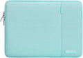 MOSISO Laptop Case 16 inch, 15-15.6 inch Laptop Sleeve Bag with Pocket | Compatible with MacBook Pro 16 M5 M4 M3 M2 M1, HP Acer Dell Lenovo ASUS, Polyester Vertical Computer Bag, Mint Blue by MOSISO