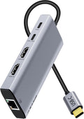 USB C Laptop Docking Station Dual HDMI Monitor 10in1 Dongle Type-C Hub Dock by Giq