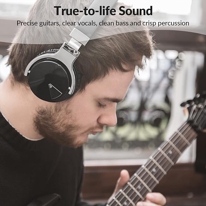 Silensys E7 Active Noise Cancelling Headphones Wireless Bluetooth Headphone with Microphone Deep Bass Over Ear, Comfortable Protein Earpads, 30 Hours Playtime for Travel/Work, Black - Image 6